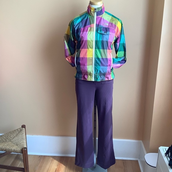 THE NORTH FACE Multicolour Plaid Windbreaker Jacket Size S - Picture 2 of 15
